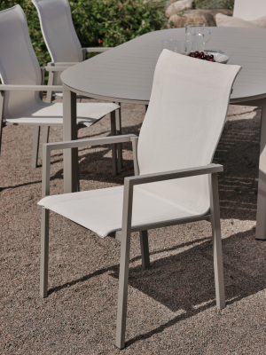 Comfy karmstol khaki/offwhite#3