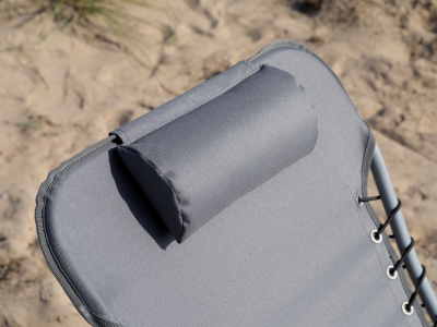 Ulrika strandstol med ficka grå#3