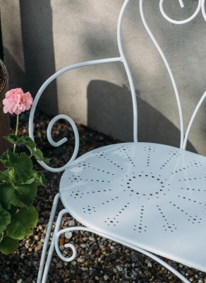 Odessa soffa 2-sits vit stål/grå dyna#3