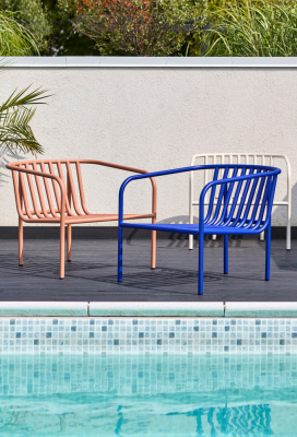 Bendt fåtölj indigo blue/teddy beige#4