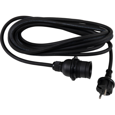 Cord lampsladd svart 5m