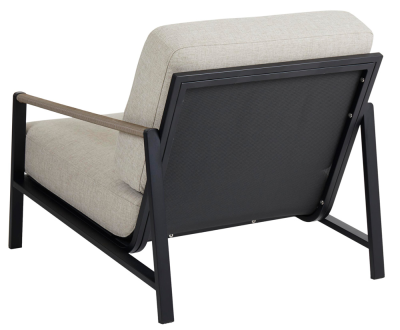 Lyra fåtölj svart med dyna sand#6