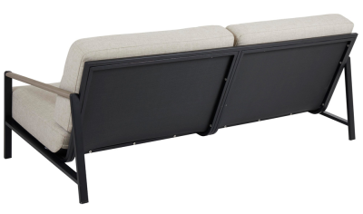 Lyra 2,5-sitssoffa svart med dyna sand#6