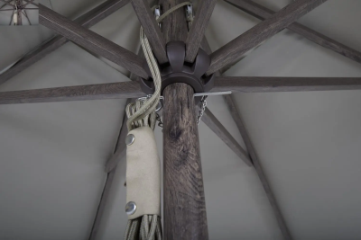 Paliano parasoll 300 cm alu brun/taupe#2