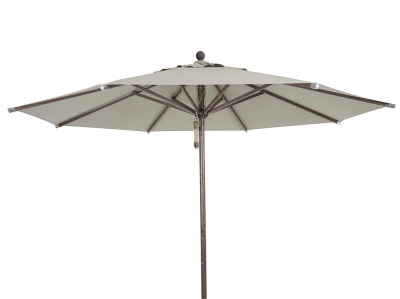 Paliano parasoll 300 cm alu brun/taupe