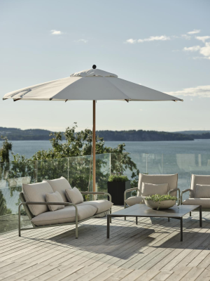 Paliano parasoll 300 cm alu natur/vit#2