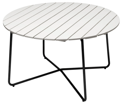 Bord 9A 120 vitlackad ek/svart - Grythyttan