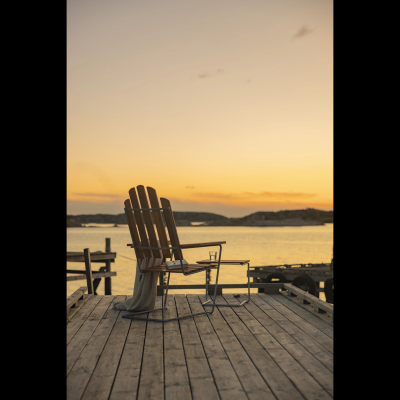 A3 solstol teak/varmförzinkat stål - Grythyttan#2