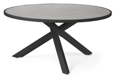 Pisa bord 150 cm antracit/grå polywood