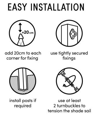 Monteringssats till segelduk triangel SS316#4