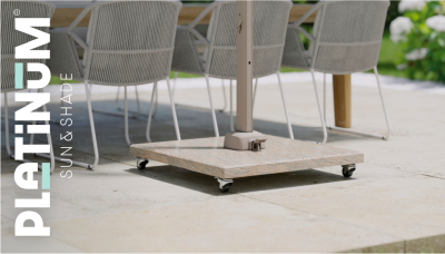 Venezia parasollfot 120 kg beige granit#4