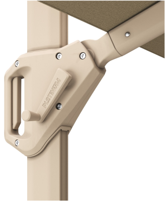 Beaufort premium 320x320 cm parasoll champagne/sandstone#3