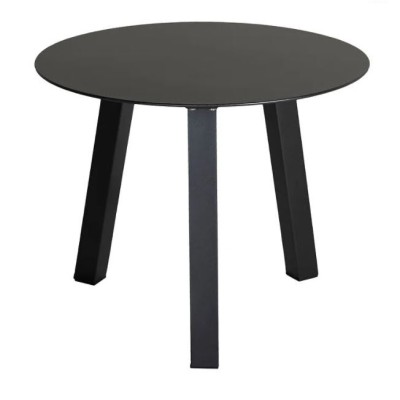 Como sidobord runt 55 cm grå alu