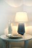 Mona bordlampa blå/vit#3