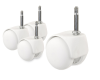 Möbelhjul vit/vit (4-pack)#2