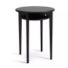 Celia fåtöljbord Ø43xH55 cm svartbetsad ek#1