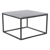 Accent soffbord 75x75 cm ljus marmor/svart#1