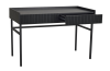 Halifax skrivbord 120 svart ek/svart metall#8