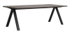 Carradale matbord 220 brun ek/V-ben svart metall#2