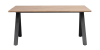 Carradale matbord 170 ek/V-ben svart metall