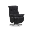 Lissabon fåtölj flip-up motorrecliner fårskinn mörkgrå