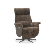 Lissabon fåtölj flip-up motorrecliner fårskinn sahara