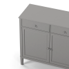 Stockholm 2.0 skänk/underskåp 99x45x89cm penselmålad grå#3