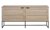 Everett sideboard 160 vitpigmenterad ek/svart#1