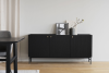Halifax sideboard 160 svart ek/svart metall#6