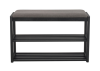 Confetti skoställ/sittbänk 80 svart ek/mörkgrå#1