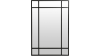 Manhattan spegel 100x200 cm svart metall antik look
