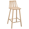 ZigZag barstol 63 cm blond ask
