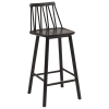 ZigZag barstol 63 cm svartbetsad ask