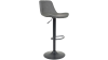 Jack barstol mörkgrå vintage PU/svart metall höj-och sänkbar#1