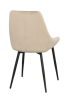 Sierra stol beige sammet/svarta metall ben#5