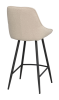 Sierra barstol beige bouclétyg/svarta metallben#9