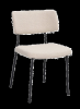 Herbster stol beige tyg/svarta metallben#2