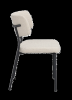 Herbster stol beige tyg/svarta metallben#3