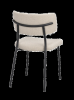 Herbster stol beige tyg/svarta metallben#4