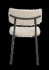 Herbster stol beige tyg/svarta metallben#5