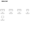 Smile Day soffa 3-sits C1 tyg Nancy sand/svarta ben#3