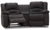 Cinema soffa VFF el recliner+konsol+HFF el recliner + elnacke microtyg 375 grå