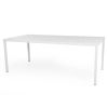 Belfort matbord 200x100 cm vit alu#1