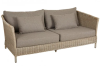 Aster 3-sits soffa beige med dyna