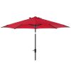 Varberg parasoll 250 cm röd/metall