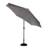 Atleve parasoll 300 cm grå/alu inkl. parasollskydd